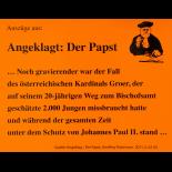Angeklagt: Der Papst