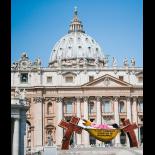 Beautiful view on the Vatican in Rome, Italy. Travel and architectural background.